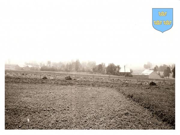 : Widok południowego krańca wsi - na granicy z Zabrodziem, od strony wschodniej.